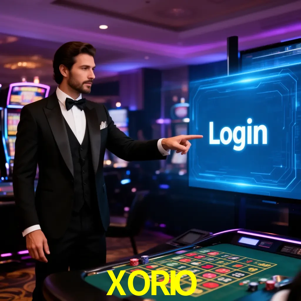 XORIO Login - OTP, cuenta y soporte Pantalla XORIO Login con OTP, contraseña, cuenta segura y soporte móvil